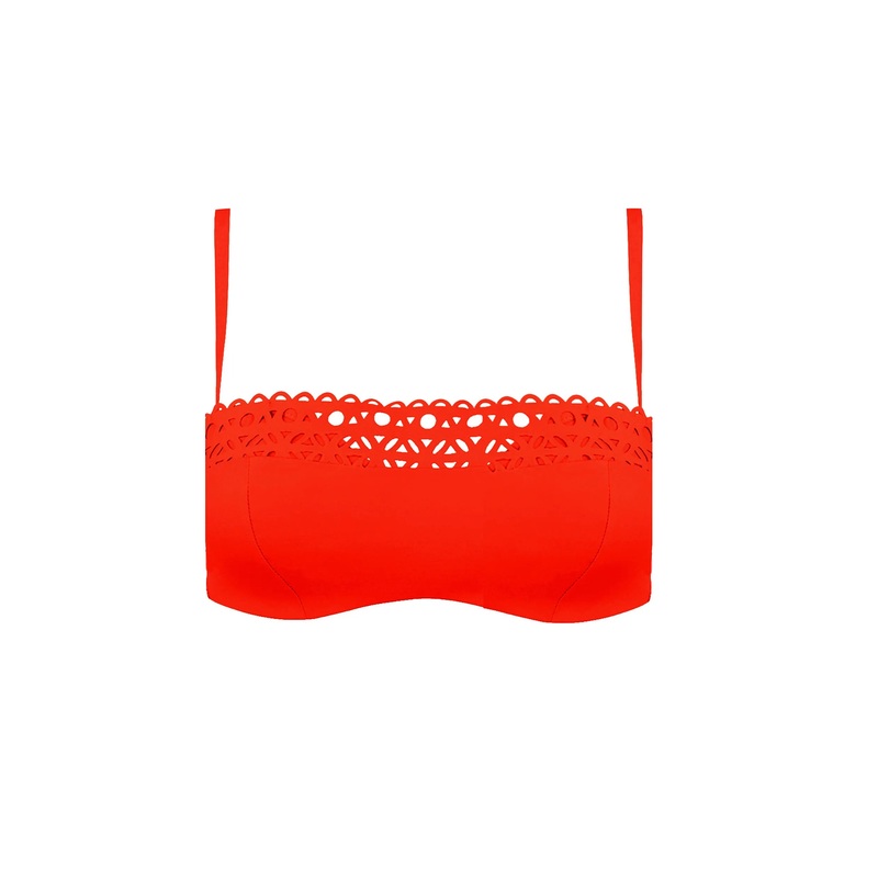Lise Charmel Swimwear - Ajourage Couture Padded Strapless Orange Couture