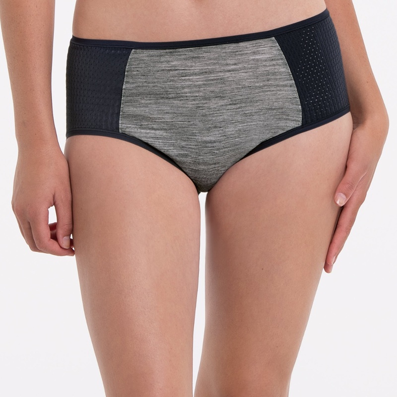 Anita Active - Panalp Wool Sports Panty High Waist+ Anthracite/Melange