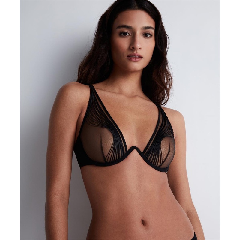 Aubade - Sumptuous Waves Sexy Triangle Bra Smoky Attraction