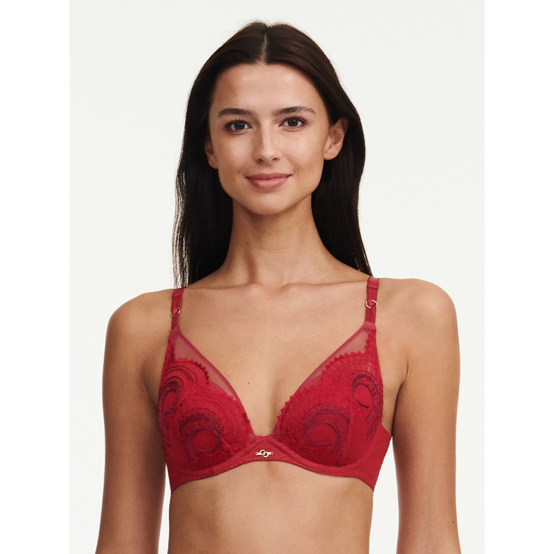 Chantelle - Mystic Dream Plunge T-Shirt Bra Passion Red/Aubergine
