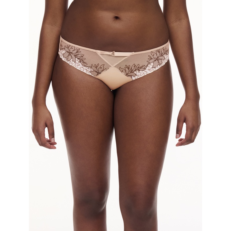 Chantelle - Spice Brief Clay Nude / Black