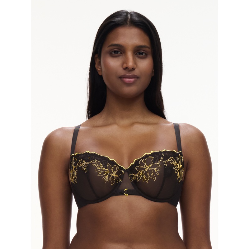 Chantelle - Spice Half-Cup Bra Black / Yellow