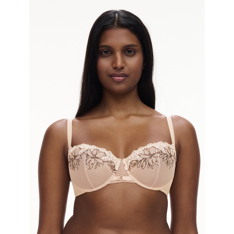 Chantelle - Spice Half-Cup Bra Clay Nude / Black