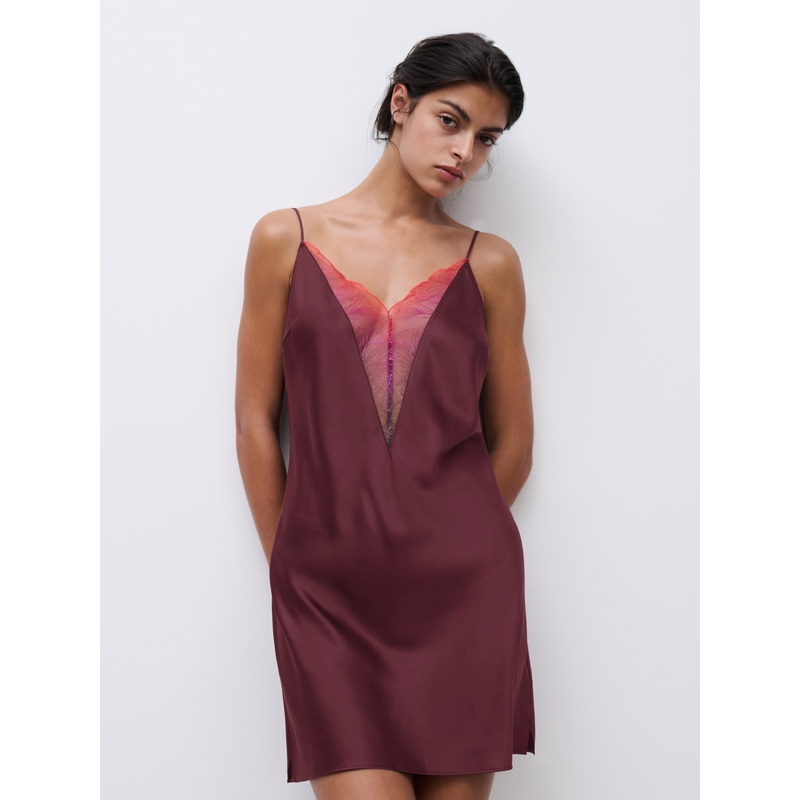 Chantelle - Tattoo Love Nightdress Plum