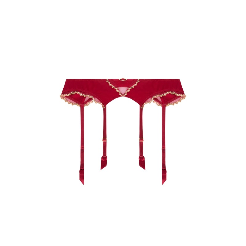 Lise Charmel - Eblouissante Icone Suspender Belt Or Rubis