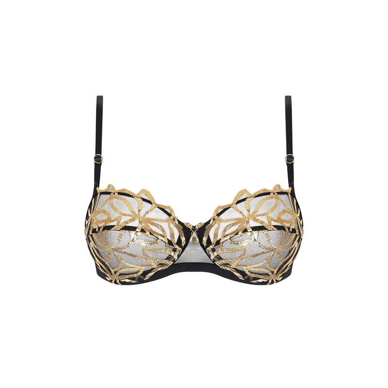 Lise Charmel - Eclats D'or Half Cup Bra Noir Or