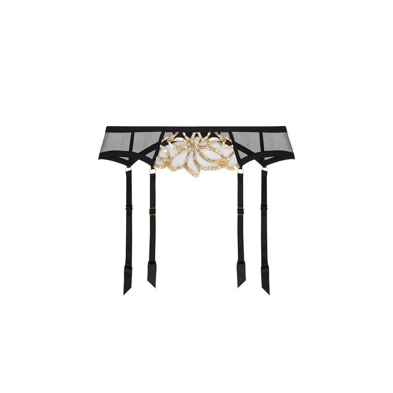 Lise Charmel - Eclats D'or Suspender Belt Noir Or