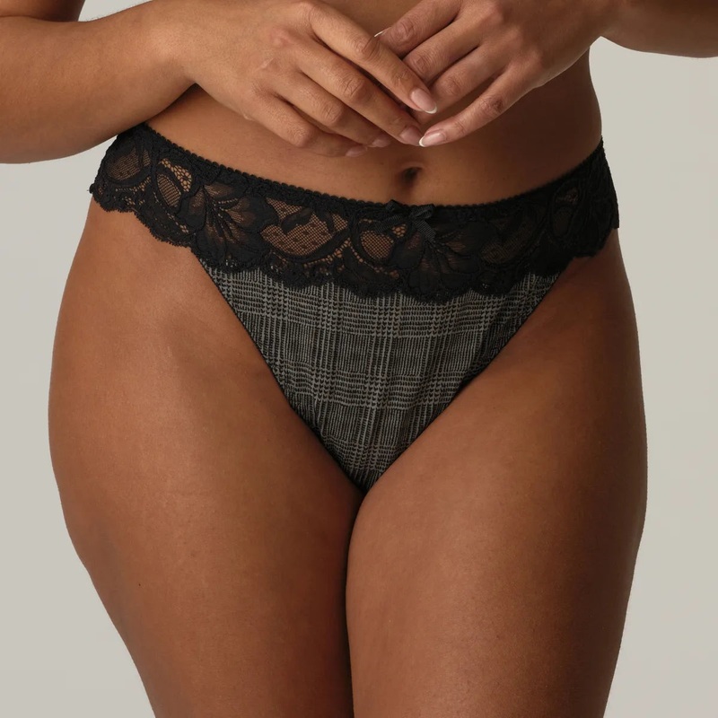 Primadonna - Madison Thong Black Tailor
