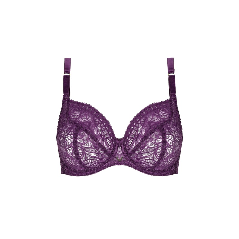 Antigel By Lise Charmel - Atelier Seduction 3/4 Cup Balconette Prune Magic