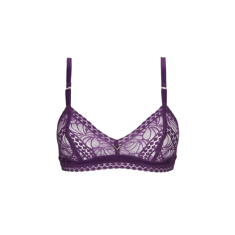 Antigel By Lise Charmel - Atelier Seduction Non-Wire Triangle Prune Magic