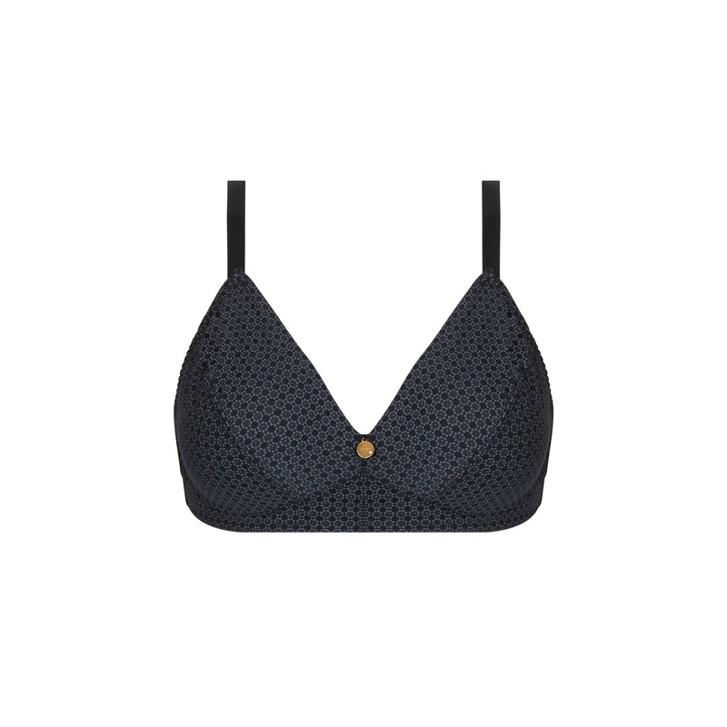 Antigel By Lise Charmel - Daily Paillette Covering Non-Wired Triangle Bra Noir Pailette