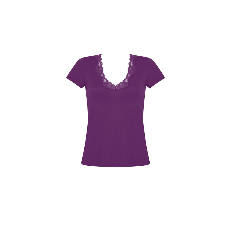 Antigel By Lise Charmel - Simply Perfect Short Sleeved Top Prune Magic