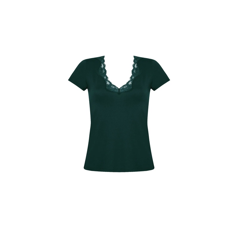 Antigel By Lise Charmel - Simply Perfect Short Sleeved Top Vert Anglaise