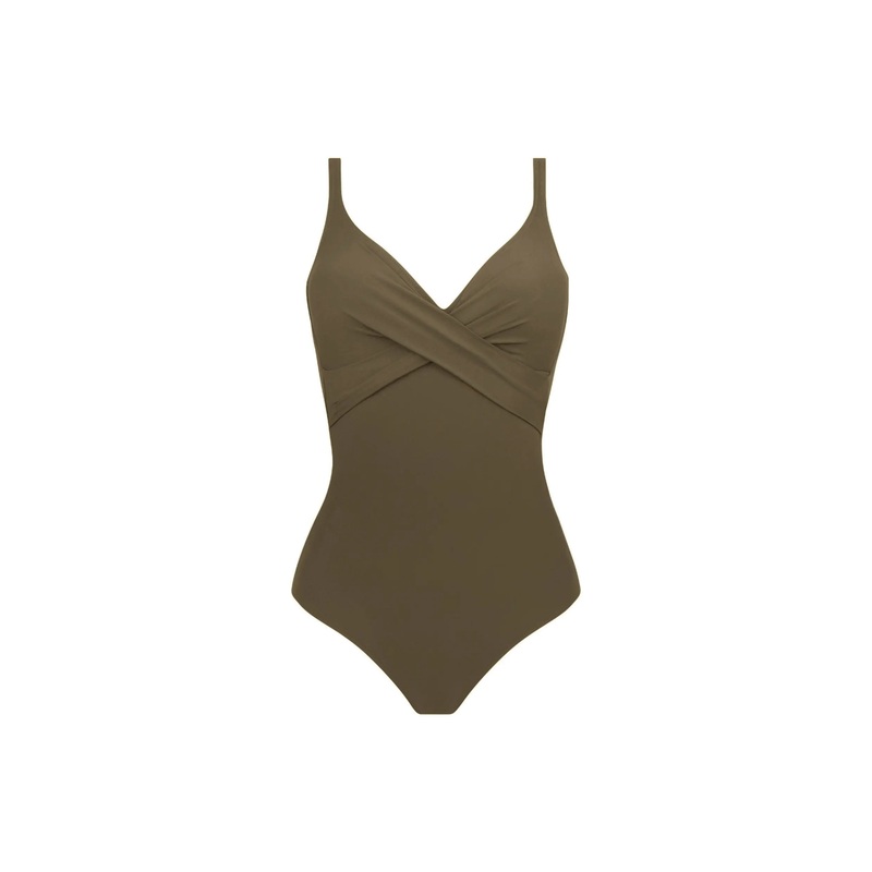 Antigel Swimwear By Lise Charmel - La Chiquissima Multi-Position Wireless Swimsuit Kaki Chic