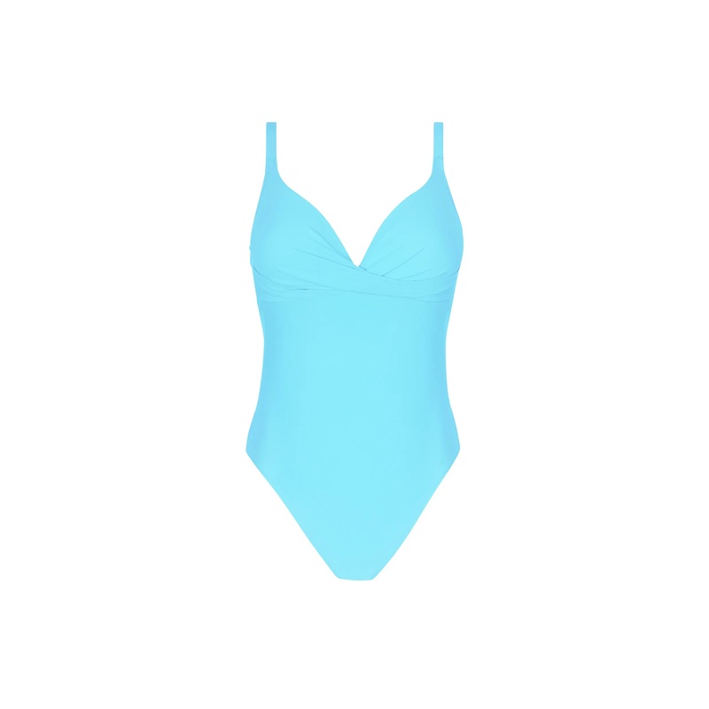 Antigel Swimwear By Lise Charmel - La Chiquissima Wireless Padded Swimsuit Turquoise Chic