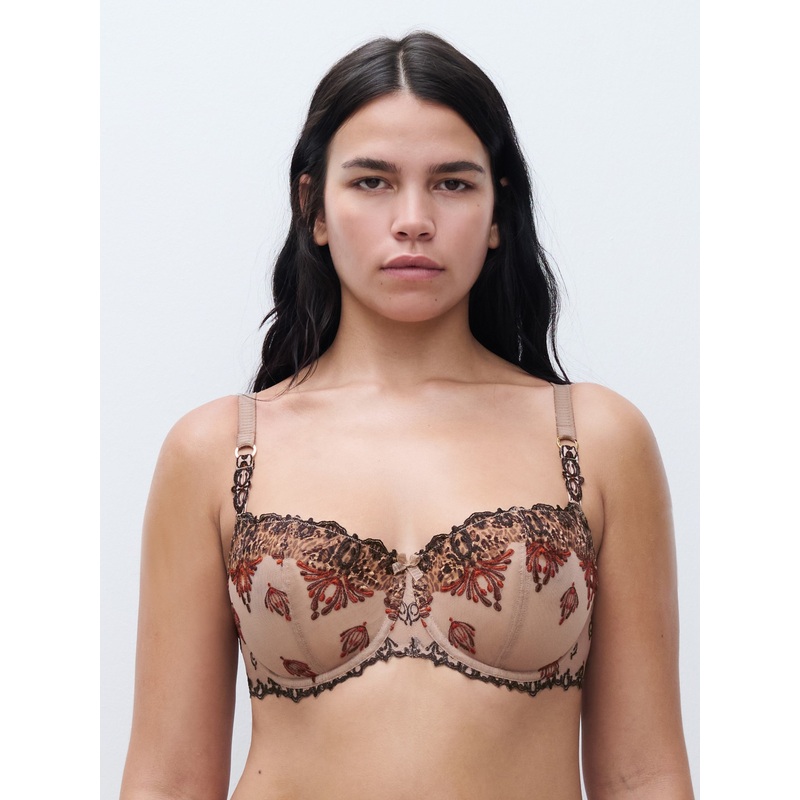 Chantelle - Champs Elysees Half-Cup Balcony Bra Feline Print