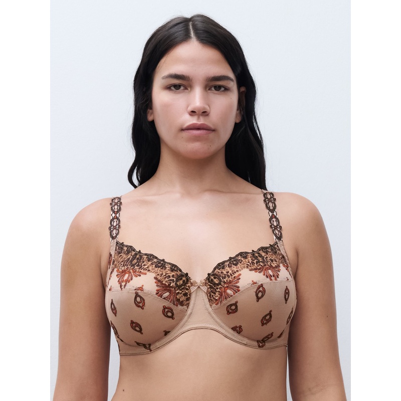 Chantelle - Champs Elysees Very Covering Underwired Bra Feline Print