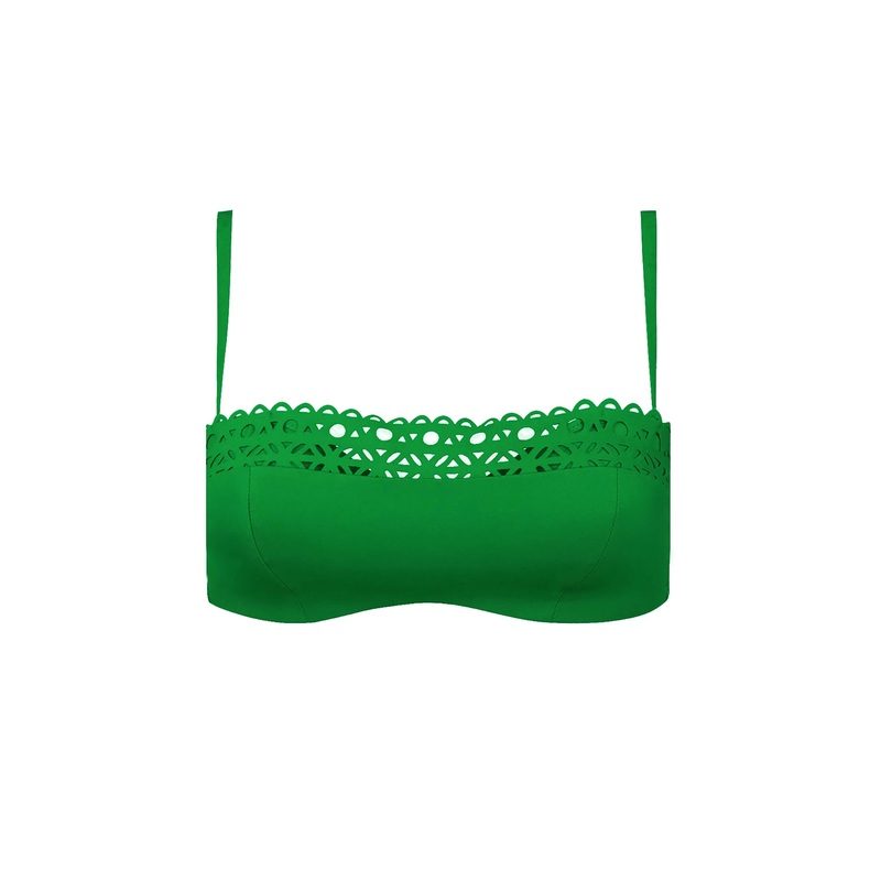 Lise Charmel Swimwear - Ajourage Couture Padded Strapless Ajourage Vert