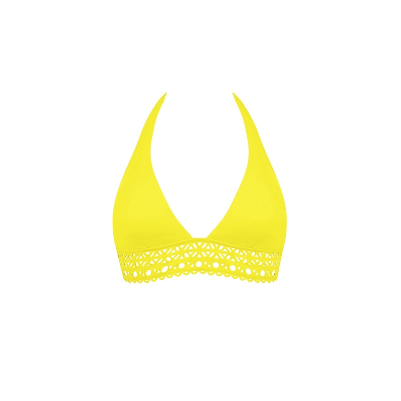 Lise Charmel Swimwear - Ajourage Couture Triangle Bikini Top Ajourage Jaune