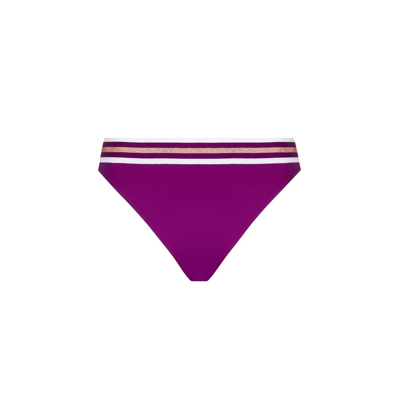 Lise Charmel Swimwear - Energie Nautique Bikini Wide Side Bottom Cassis Gold