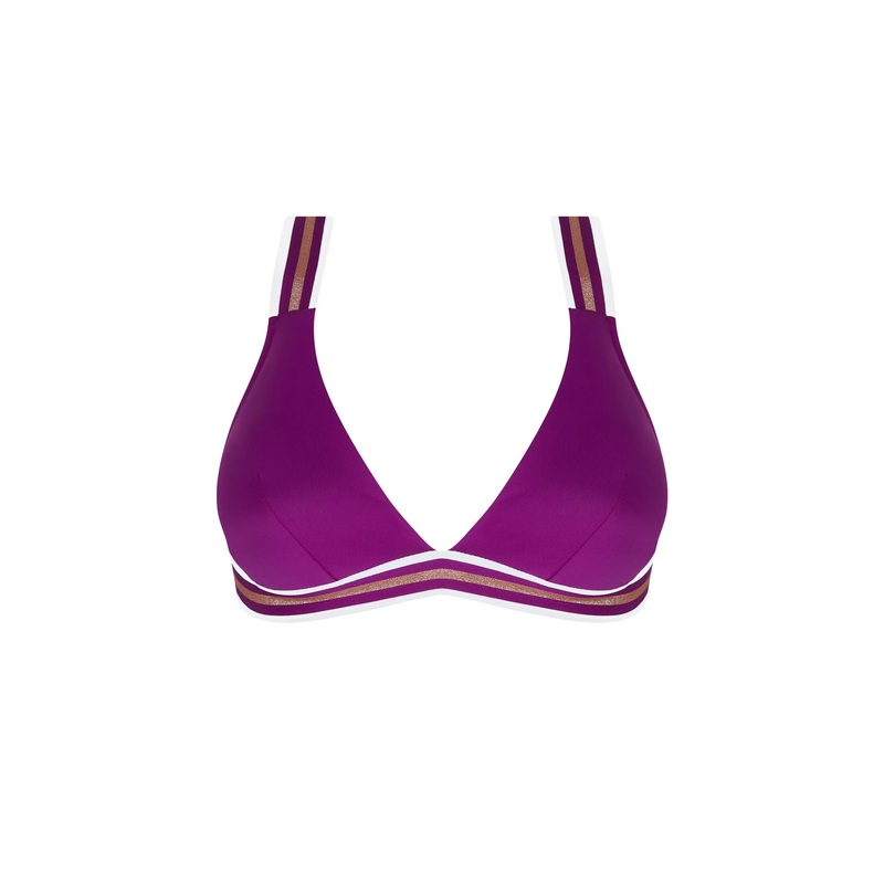 Lise Charmel Swimwear - Energie Nautique Triangle Bikini Top Cassis Gold