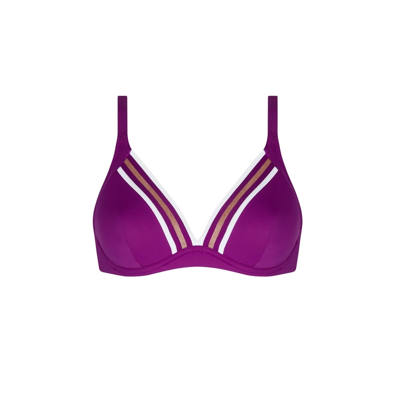 Lise Charmel Swimwear - Energie Nautique Underwired Triangle Cassis Gold