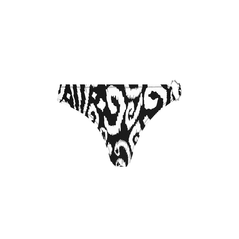 Antigel Swimwear By Lise Charmel - La Balinaise High Cut Bikini Bottom Ikat Blanc Noir
