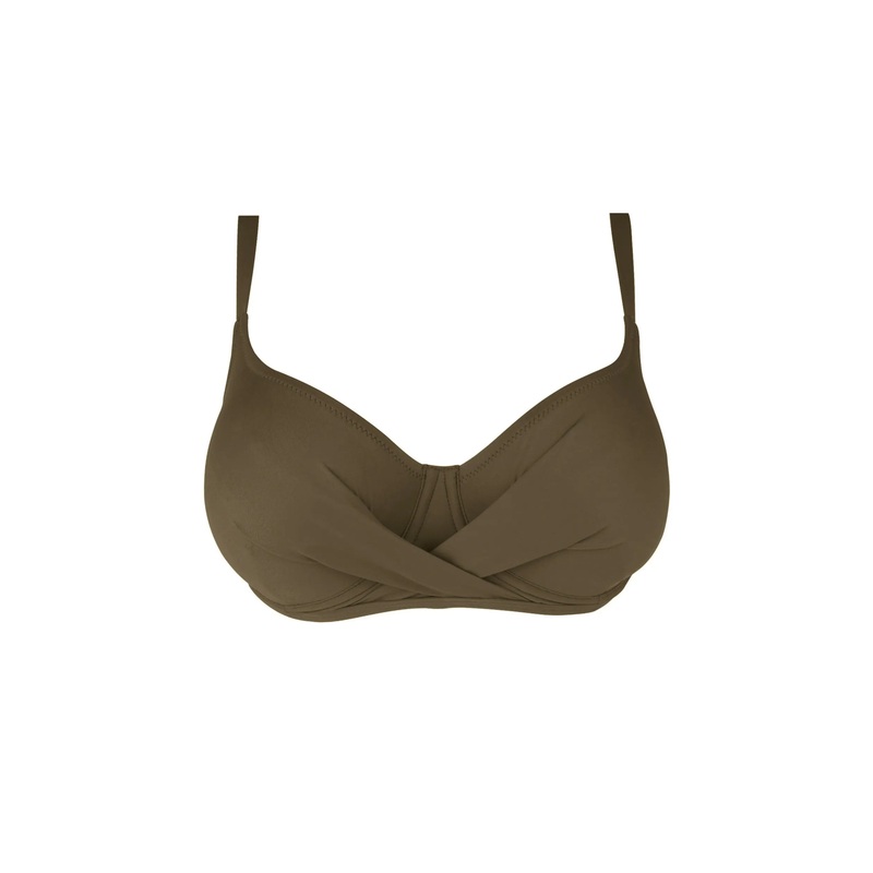 Antigel Swimwear By Lise Charmel - La Chiquissima Balconet Top Kaki Chic