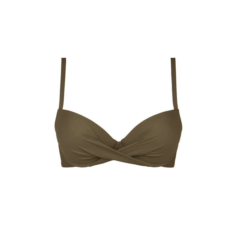 Antigel Swimwear By Lise Charmel - La Chiquissima Padded Bikini Top Kaki Chic