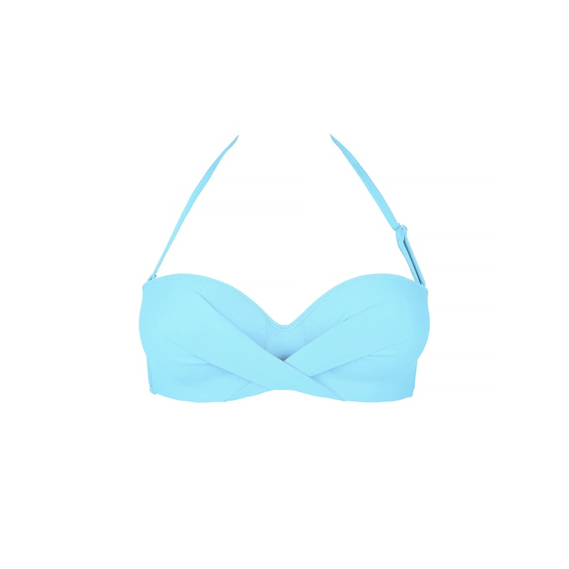 Antigel Swimwear By Lise Charmel - La Chiquissima Padded Strapless Bandeau Bikini Turquoise Chic