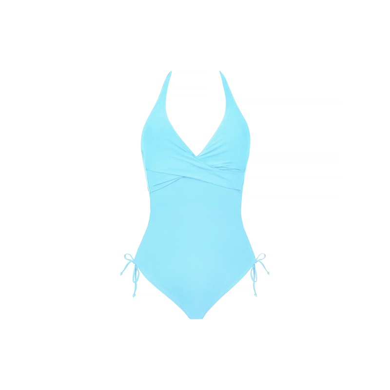 Antigel Swimwear By Lise Charmel - La Chiquissima Plunging Back Swimsuit Turquoise Chic