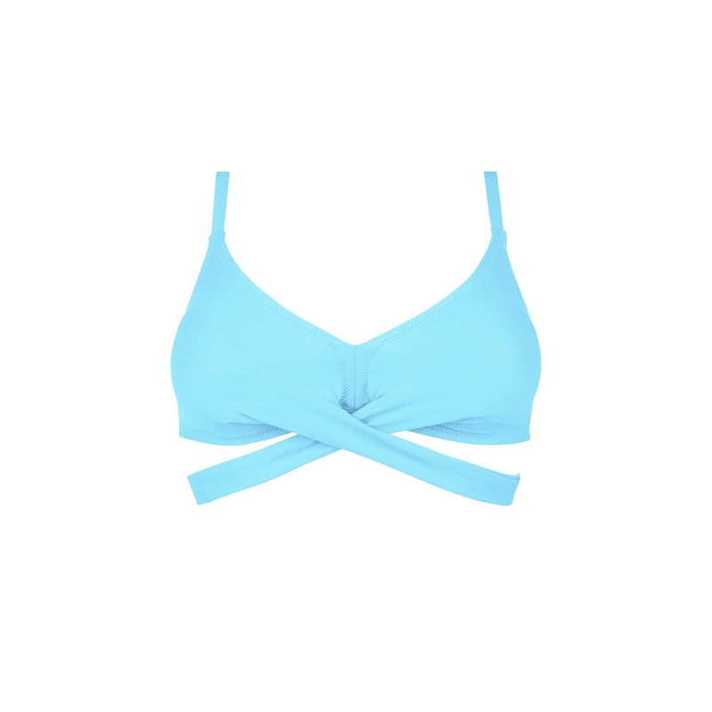 Antigel Swimwear By Lise Charmel - La Chiquissima Soft Padded Triangle Bikini With Ties Turquoise Chic