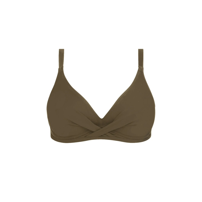 Antigel Swimwear By Lise Charmel - La Chiquissima Underwired Triangle Kaki Chic