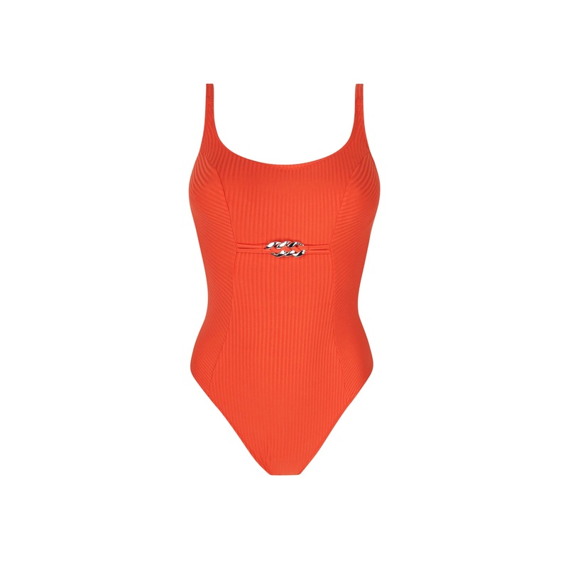 Antigel Swimwear By Lise Charmel - La Stricto Chic Full Cup Underwired Swimsuit Stricto Orange