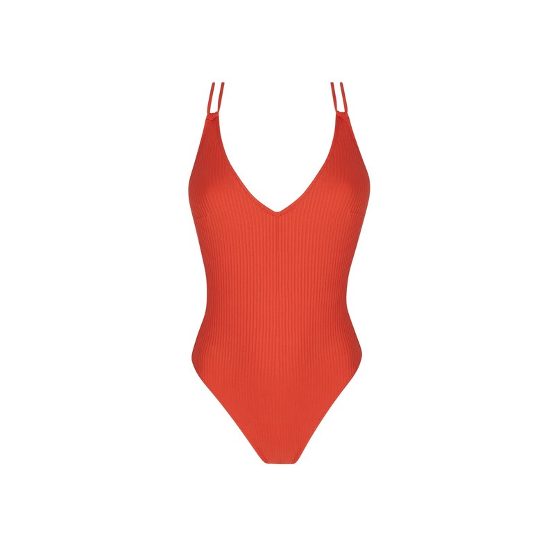Antigel Swimwear By Lise Charmel - La Stricto Chic Seductive Wireless Swimsuit Stricto Orange