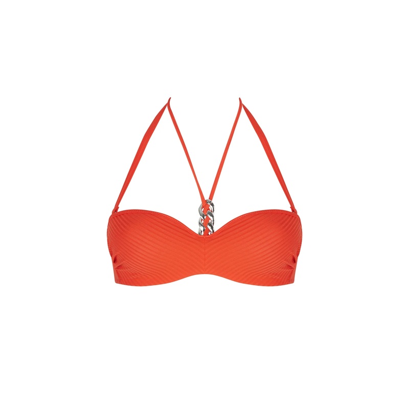 Antigel Swimwear By Lise Charmel - La Stricto Chic Strapless Bandeau Bikini Stricto Orange
