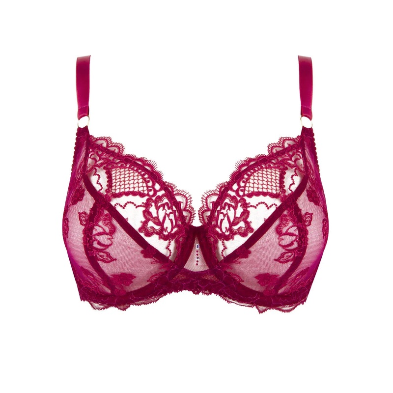 Lise Charmel - Sublime En Dentelle 3/4 Cup Balconette Bra Fuchsia