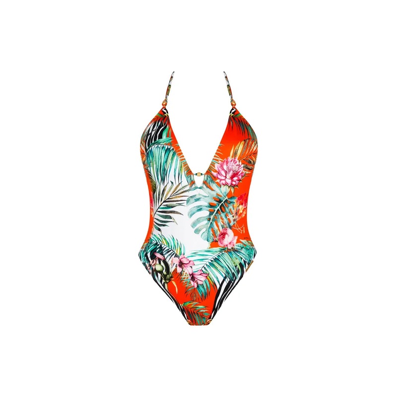 Lise Charmel Swimwear - Echappee Libre Wireless Seduction Halter Swimsuit Echappee Tropic