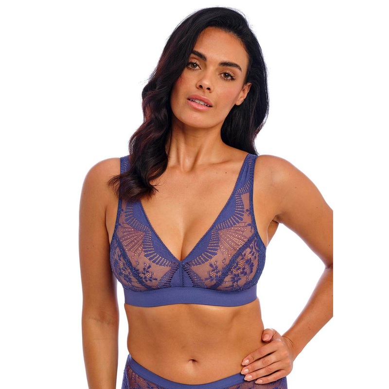 Wacoal - Sensu Lace Non Wired Bralette Dark Azure
