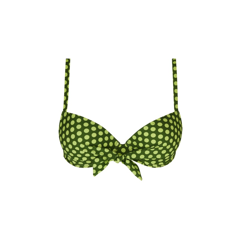 Antigel Swimwear By Lise Charmel - La Petillante Mini Padded Bikini Top Bulles Green