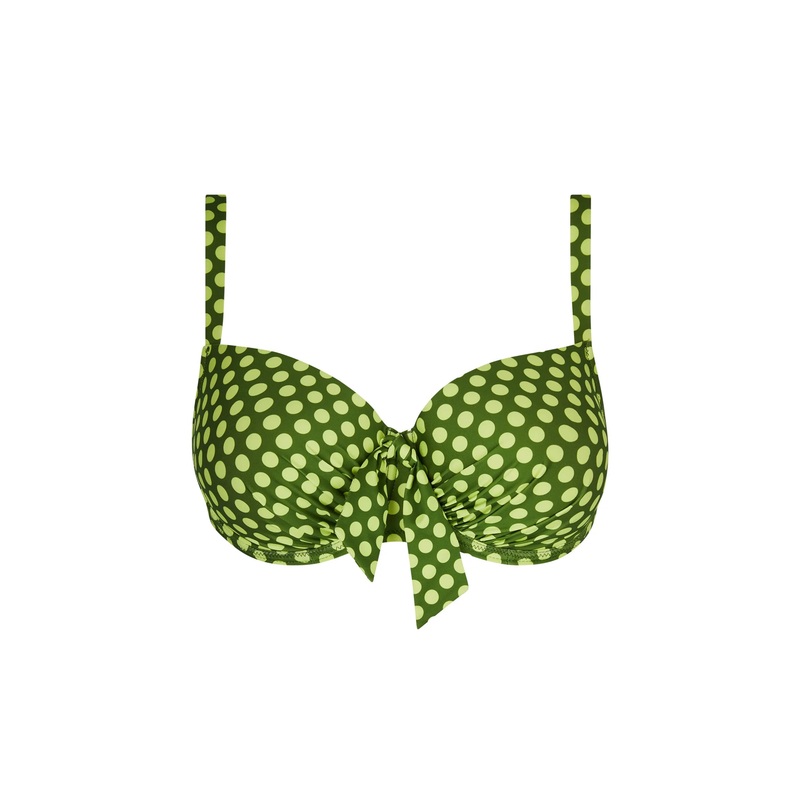 Antigel Swimwear By Lise Charmel - La Petillante Padded Bikini Top Bulles Green