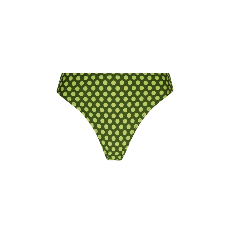 Antigel Swimwear By Lise Charmel - La Petillante Wide Side Bikini Brief Bulles Green