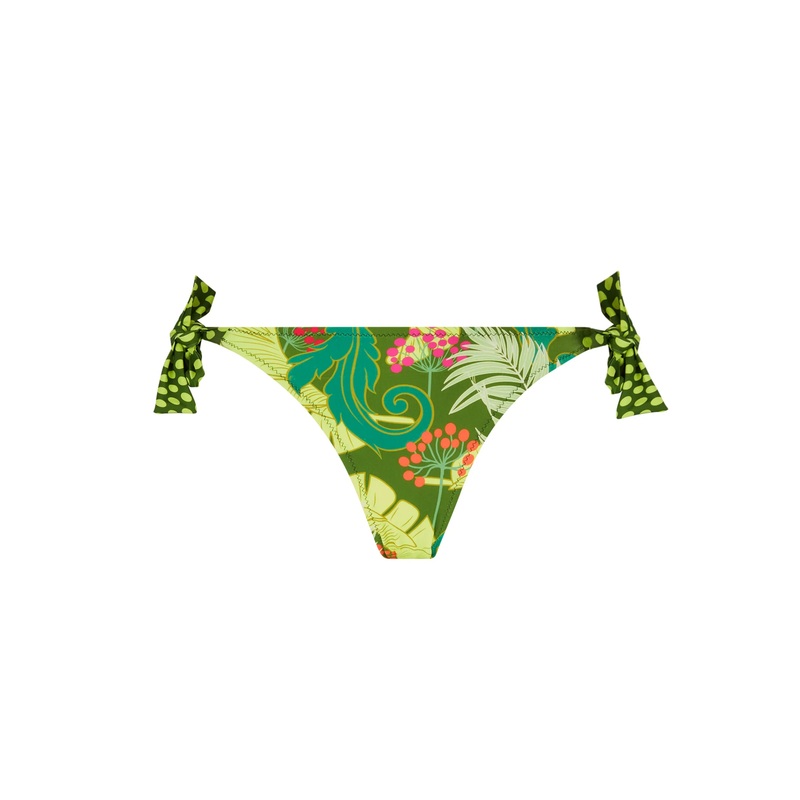 Antigel Swimwear By Lise Charmel - La Venus Nature Bikini With Narrow Sides Vert Tropic