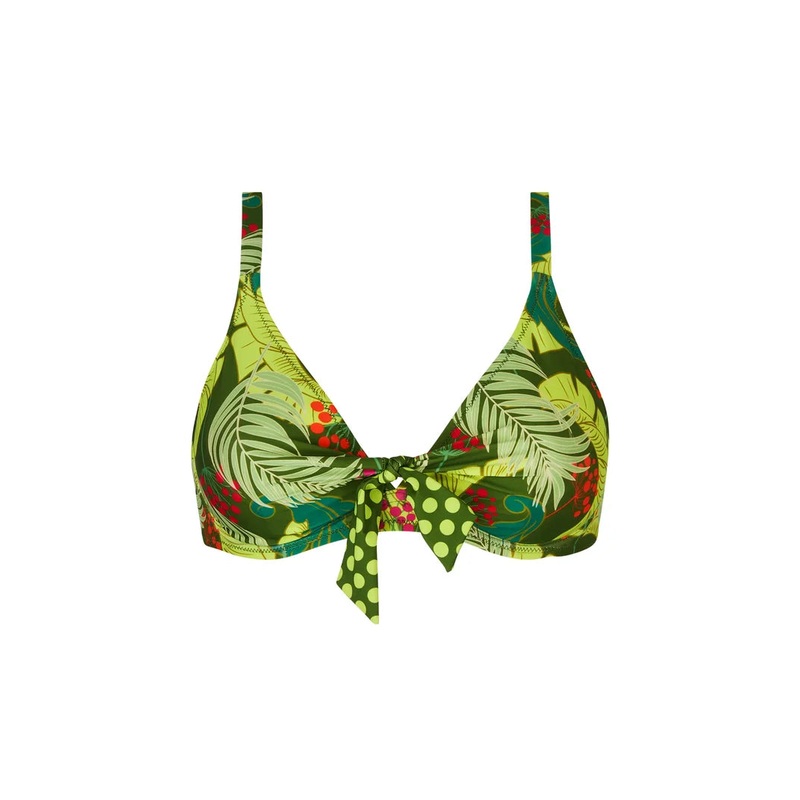 Antigel Swimwear By Lise Charmel - La Venus Nature Halter Underwired Bikini Top Vert Tropic