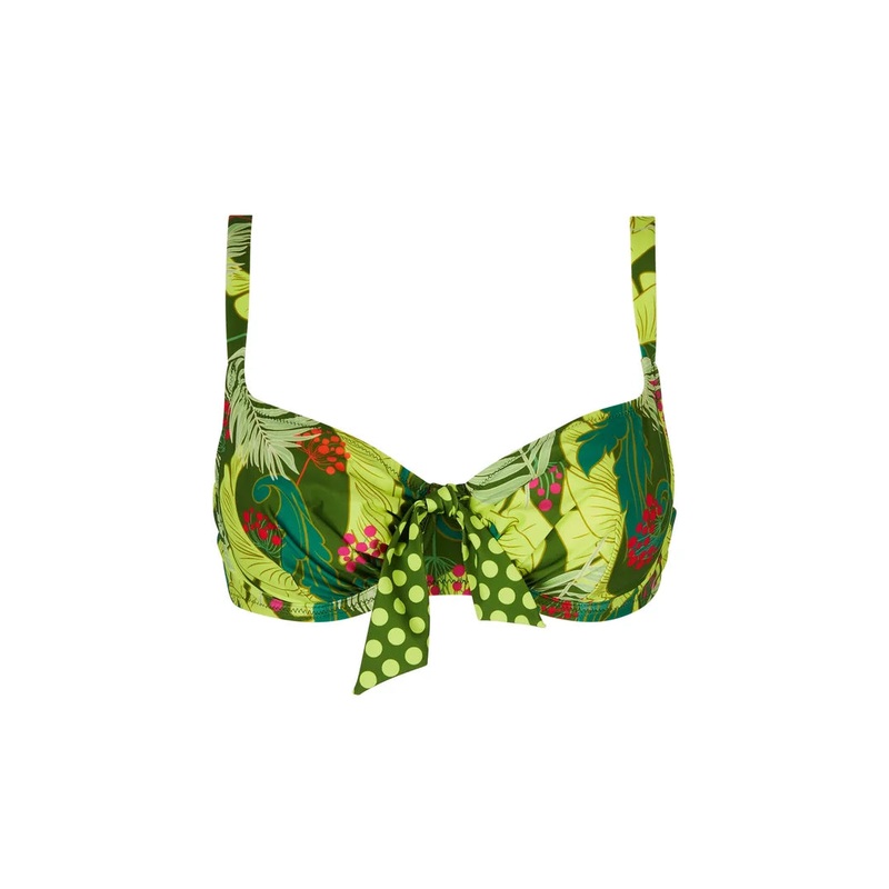 Antigel Swimwear By Lise Charmel - La Venus Nature Seamless Balconet Top Vert Tropic