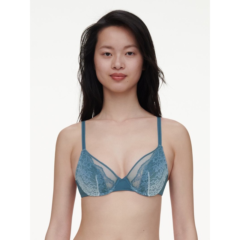 Chantelle - Crush Plunge Spacer Bra Blue Petrol Gradient