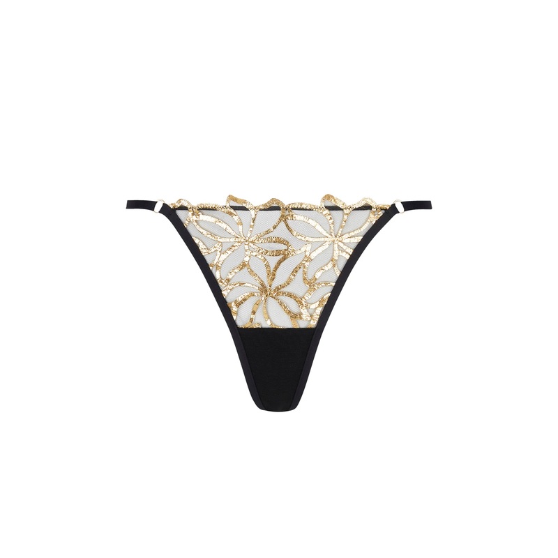 Lise Charmel - Eclats D'or Sexy Thong Plus Noir Or