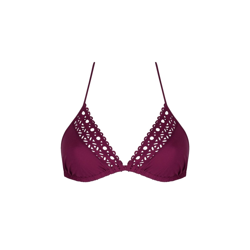 Lise Charmel Swimwear - Ajourage Couture Soft Padded Triangle Bikini Ajourage Prune