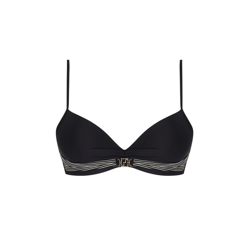 Lise Charmel Swimwear - Horizon Boreal Underwired Padded Bikini Top Noir Boreal