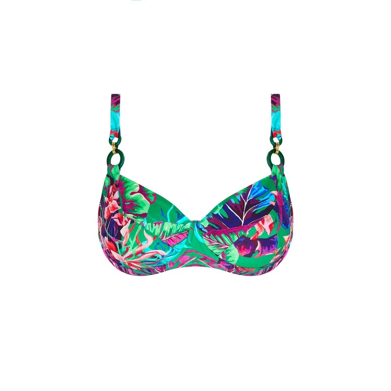 Lise Charmel Swimwear - Paradis Sauvage Balconet Bikini Vert Sauvage